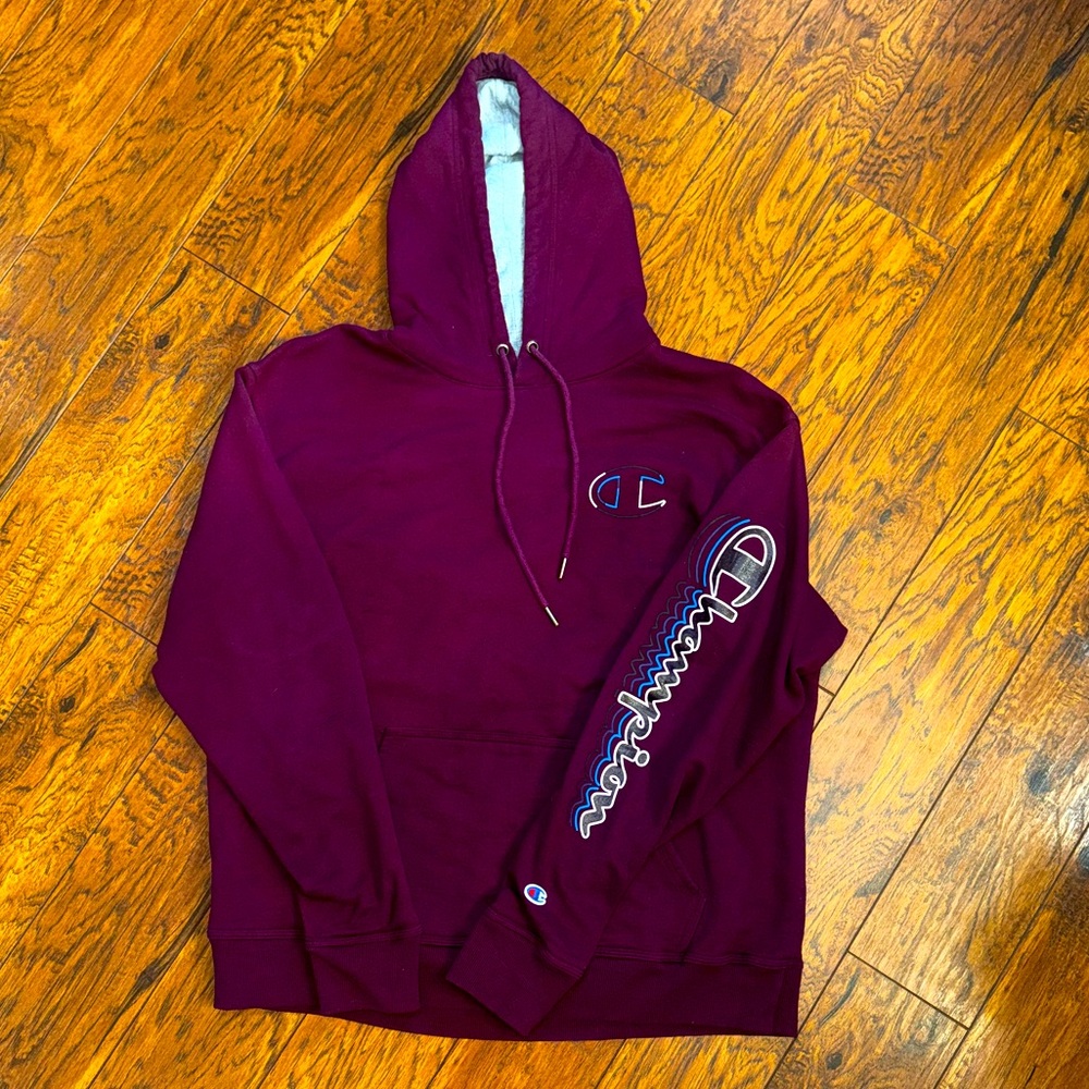 Burgundy, Champion, hoodie, XL